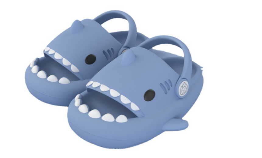 KIDS SHARK SLIDES